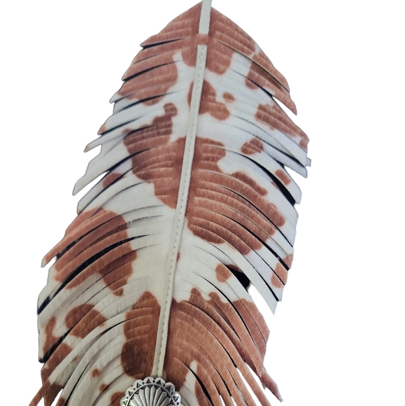 WESTERN CONCHO FEATHER HAD BAND - Picture 4 of 7
